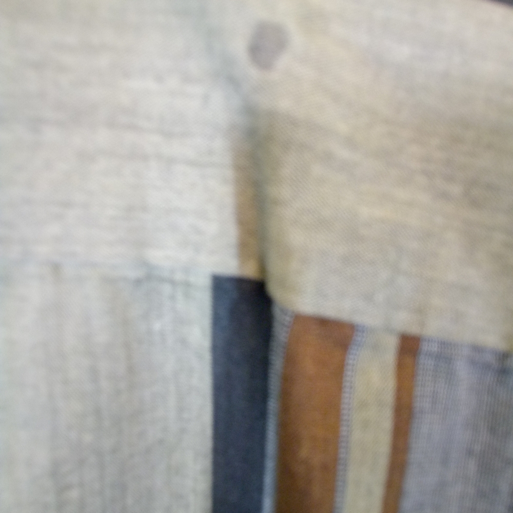 Mens Untied Multi Color L/S Striped Button Down Casual Shirt XL - Picture 5 of 6